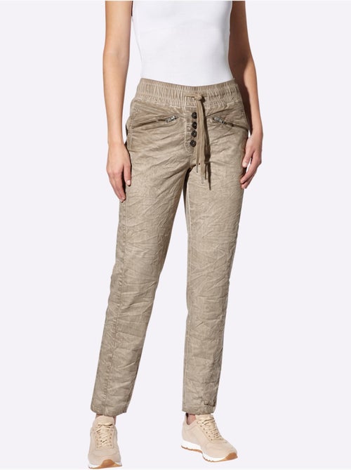 Pantalon Slim Effet Délavé - Taille Standard - Helline - Kiabi Pantalon Slim Effet Délavé - Taille Standard - Helline - Kiabi