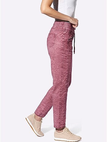 Pantalon Slim Effet Délavé - Taille Standard - Helline