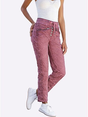 Pantalon Slim Effet Délavé - Taille Standard - Helline