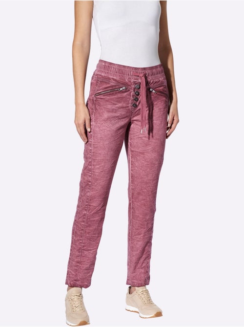 Pantalon Slim Effet Délavé - Taille Standard - Helline - Kiabi