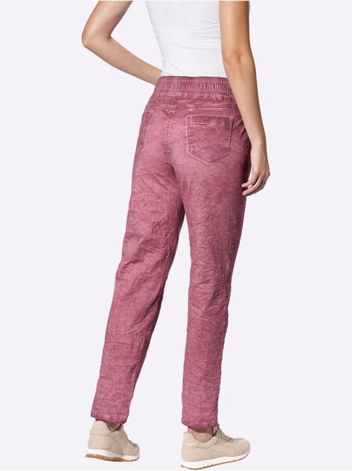 Pantalon Slim Effet Délavé - Taille Standard - Helline - Kiabi
