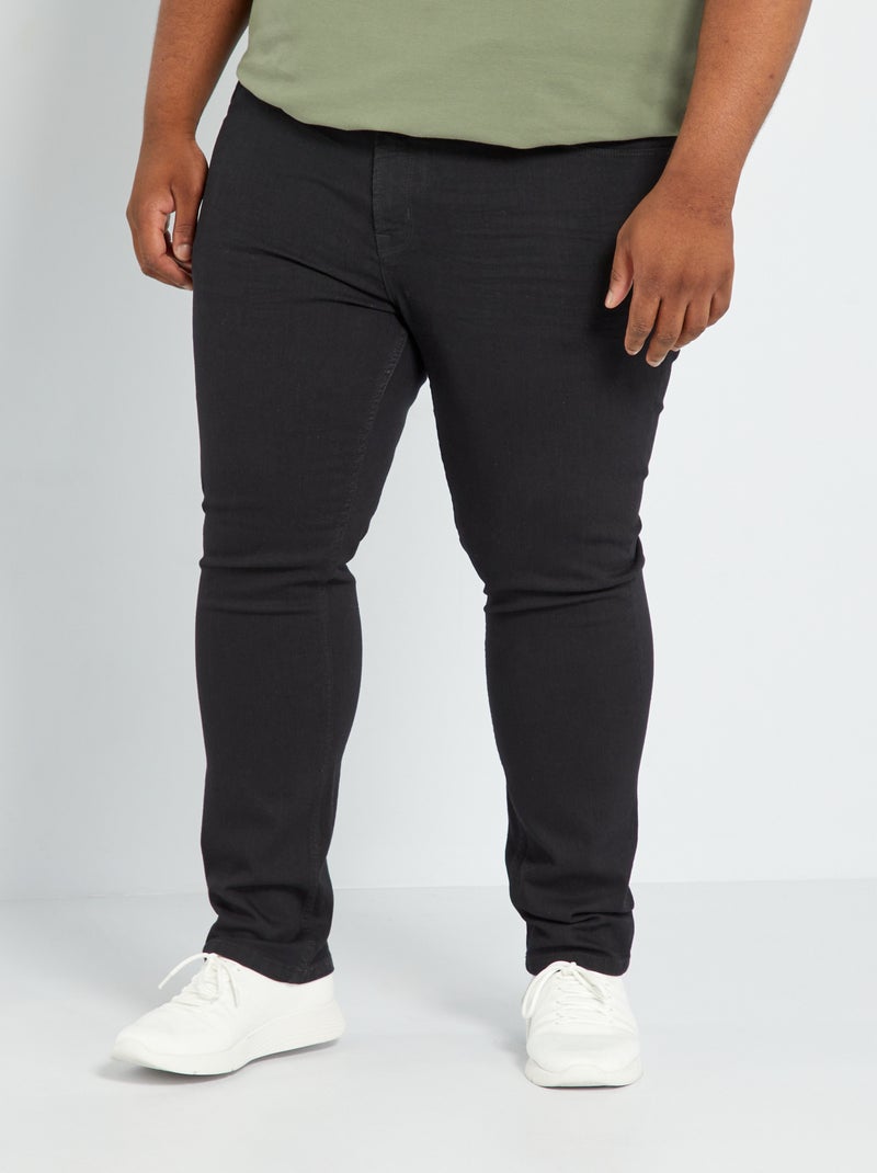 Pantalon slim en denim - 32L Noir - Kiabi