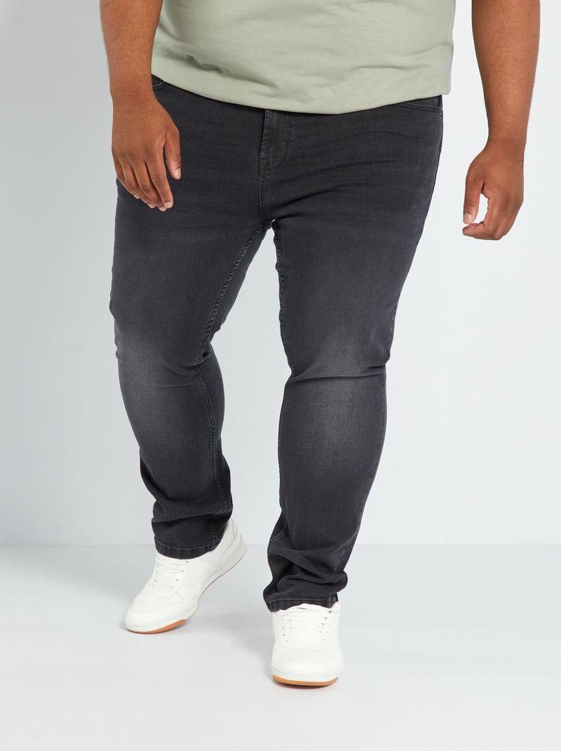 Pantalon slim en denim - 34L Gris - Kiabi