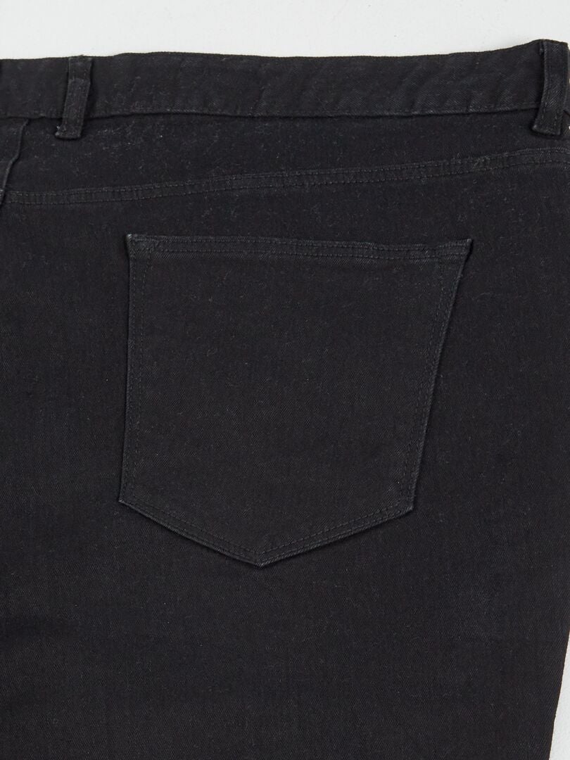 Pantalon slim en denim - 34L Noir - Kiabi