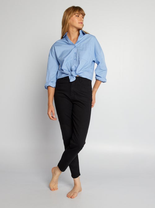 Pantalon slim en denim - L30 - Kiabi