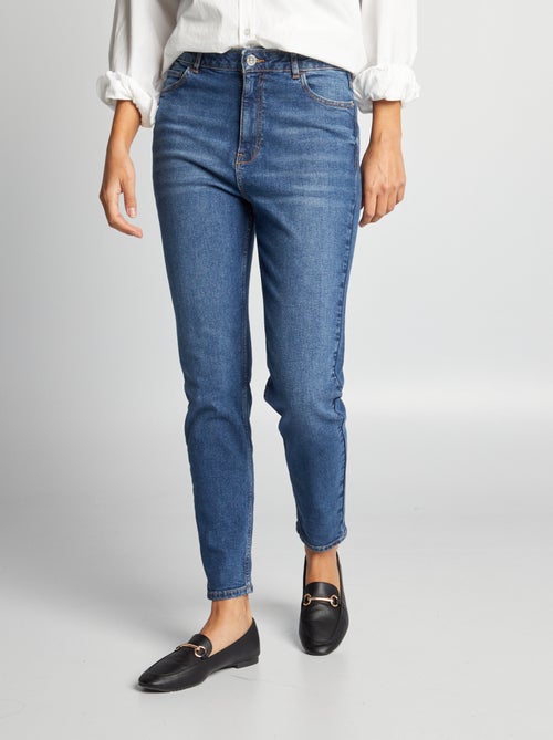 Pantalon slim en denim - L30 - Kiabi