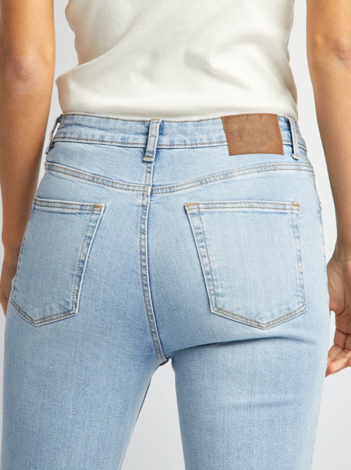 Pantalon slim en denim - L30 - Kiabi