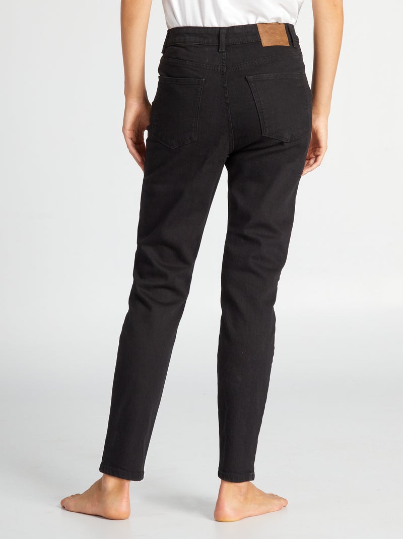 Pantalon slim en denim - L34 Noir - Kiabi