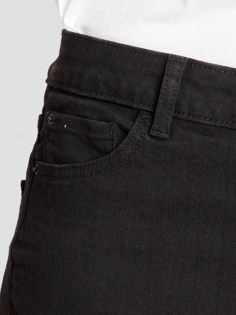Pantalon slim en denim - L34 Noir - Kiabi