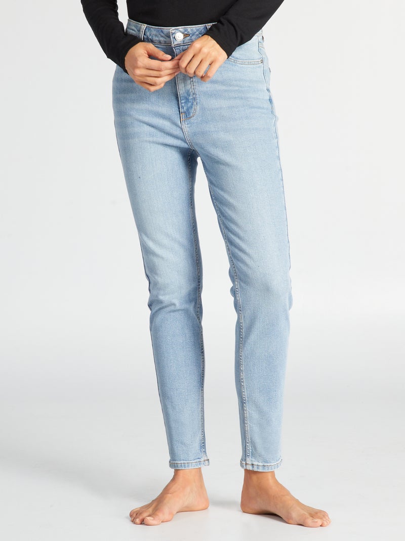 Pantalon slim en denim - L34 Triple stone - Kiabi