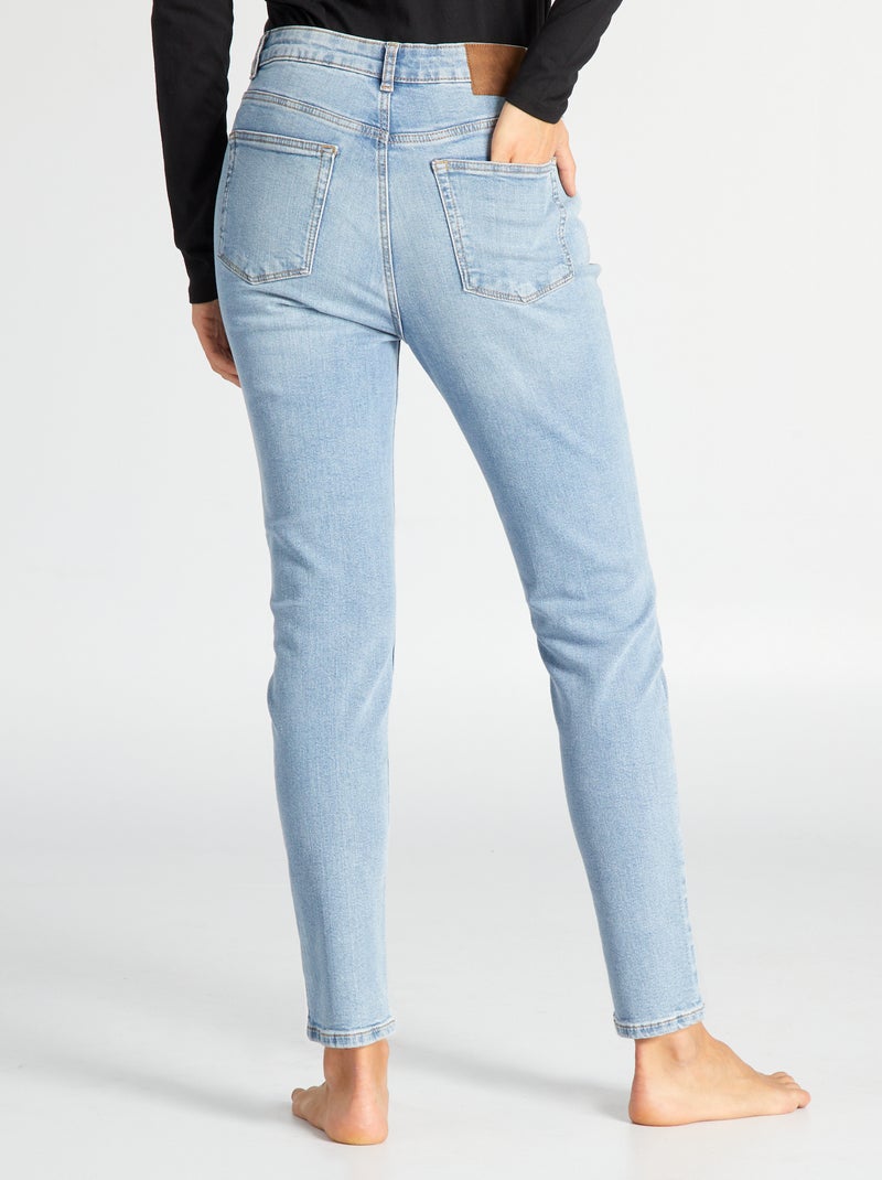 Pantalon slim en denim - L34 Triple stone - Kiabi
