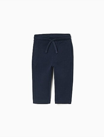 Pantalon slim en piqué de coton avec cordon