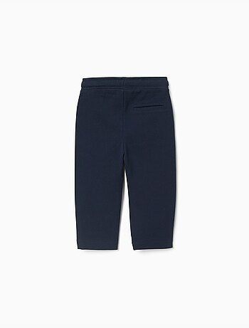Pantalon slim en piqué de coton avec cordon