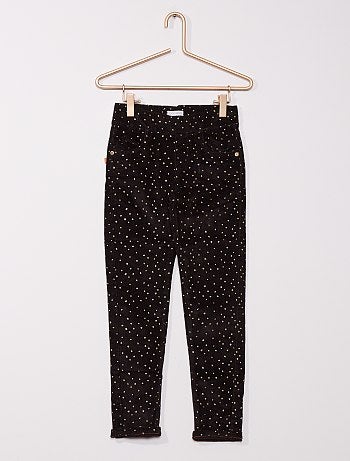Pantalon slim en velours côtelé