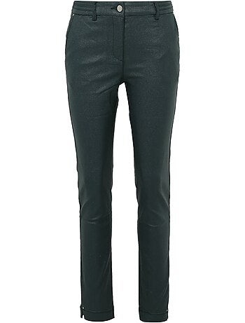 Pantalon slim enduit métallisé PAPRIKA