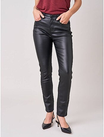 Pantalon slim femme en toile enduite 'deeluxe'