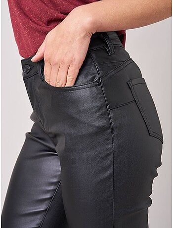 Pantalon slim femme en toile enduite 'deeluxe'