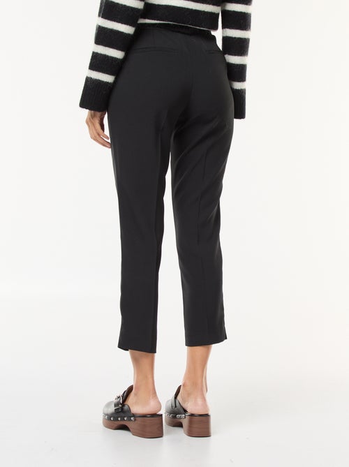 Pantalon slim femme uni à taille standard - Kiabi