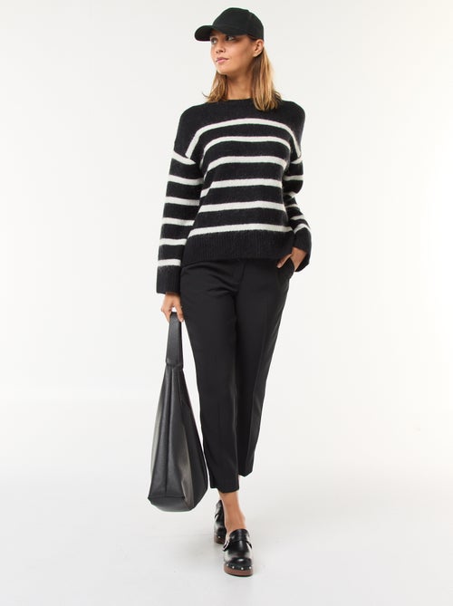 Pantalon slim femme uni - Kiabi