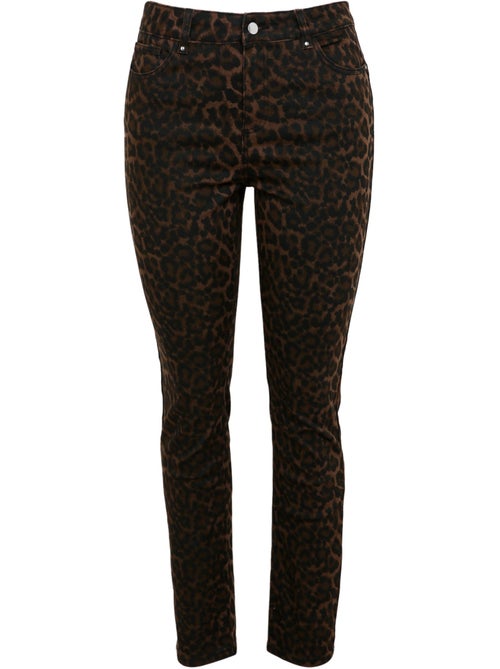Pantalon slim imprimé léopard PAPRIKA - Kiabi