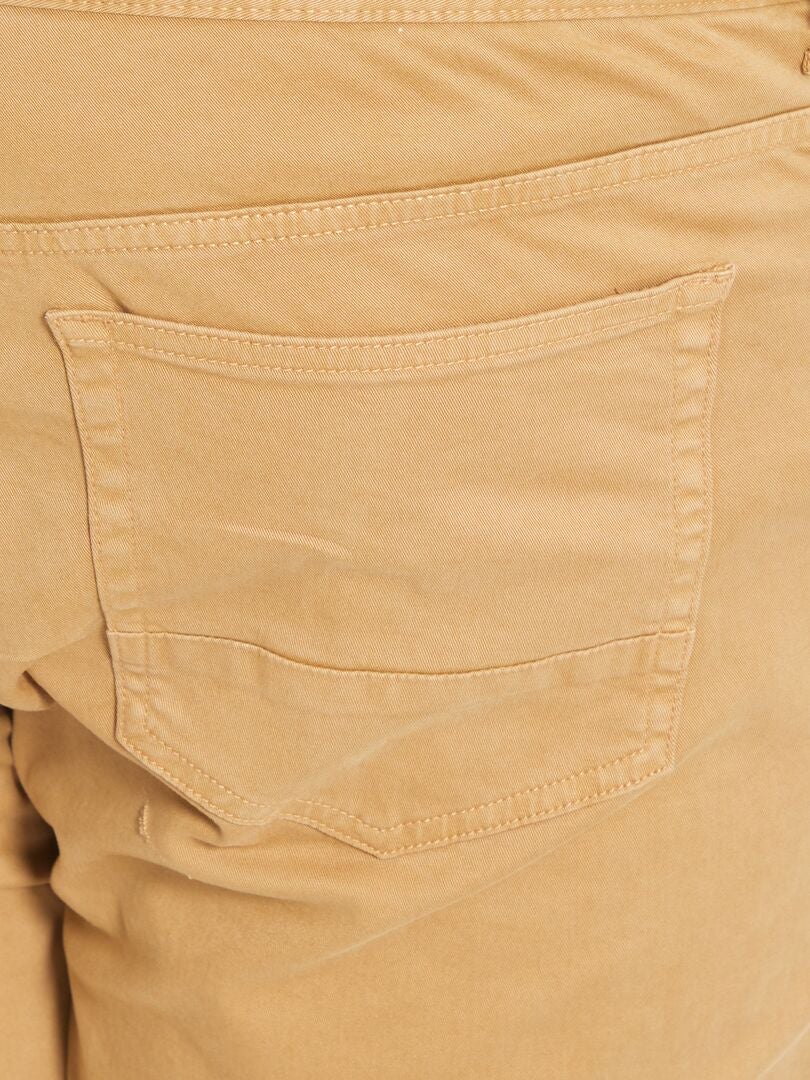 Pantalon Slim L Beige Kiabi