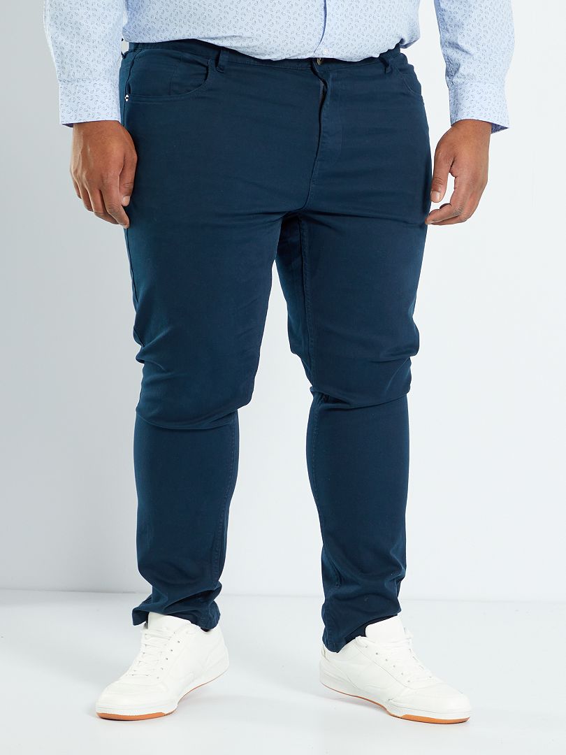 Pantalon slim L32 Bleu marine - Kiabi