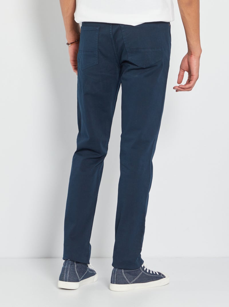 Pantalon slim L36 +1m90 Bleu marine - Kiabi