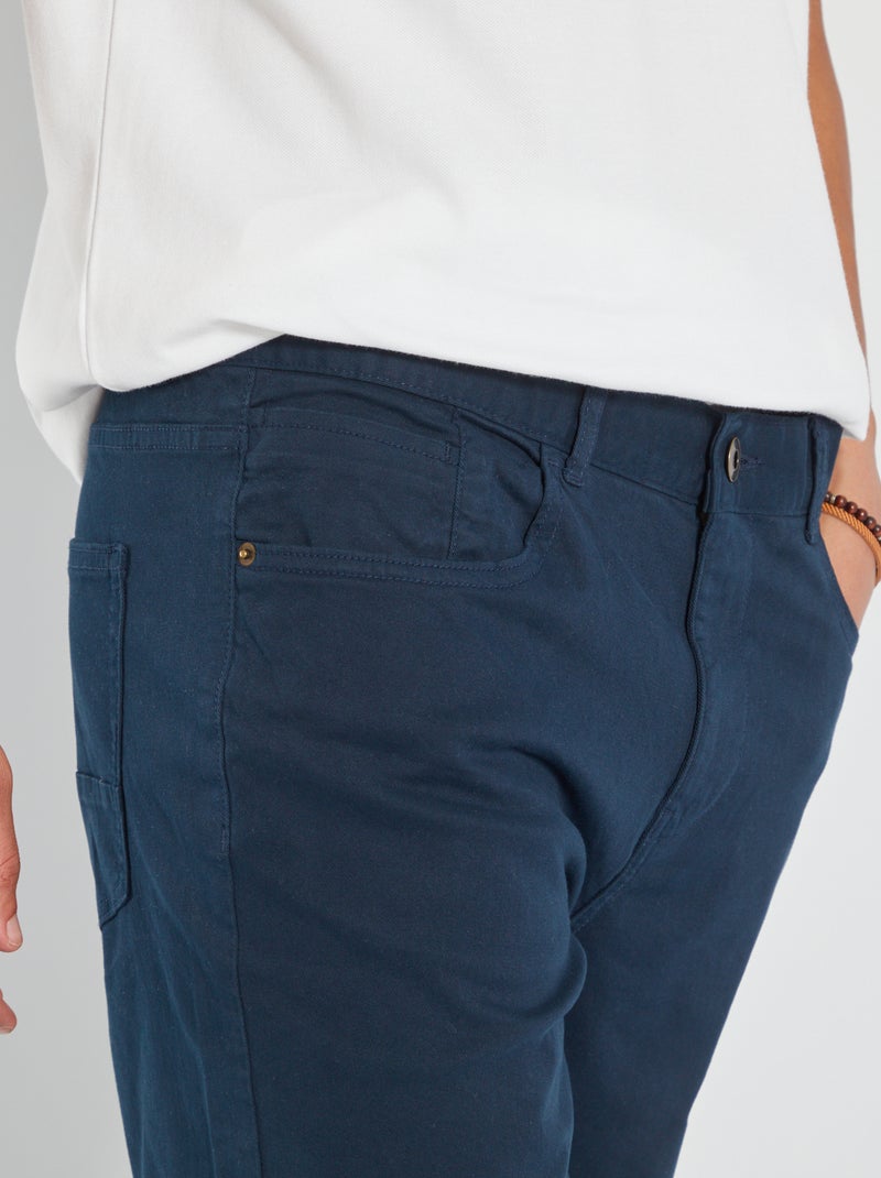 Pantalon slim L36 +1m90 Bleu marine - Kiabi