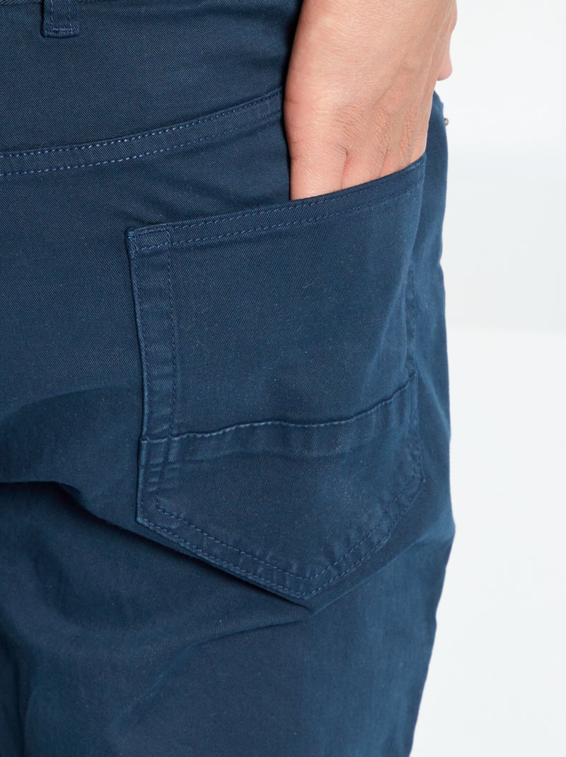 Pantalon slim L36 +1m90 Bleu marine - Kiabi