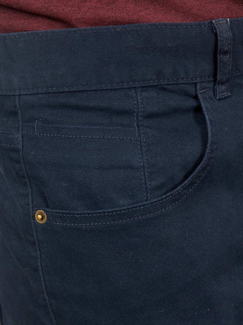 Pantalon slim L36 +1m90 Bleu marine - Kiabi