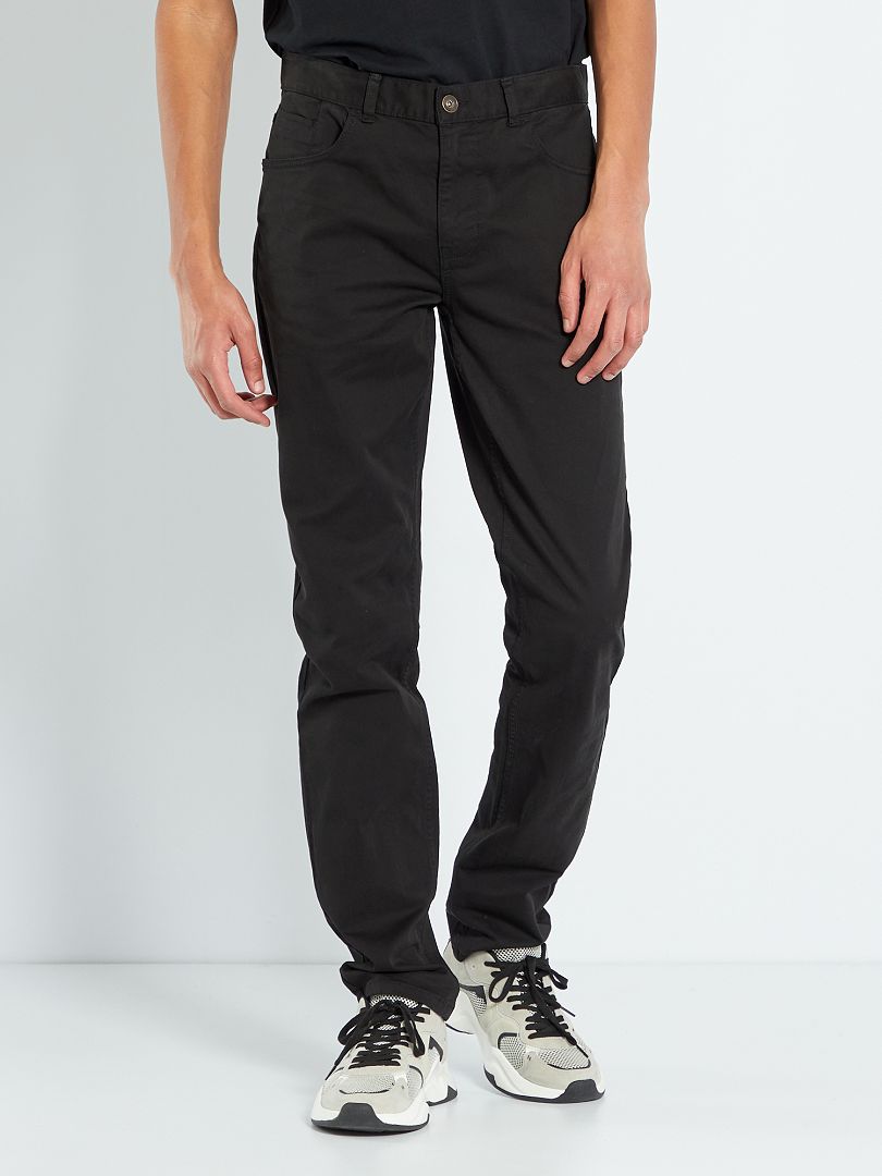 Pantalon slim L36 +1m90 noir - Kiabi