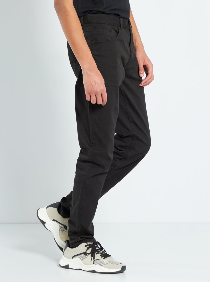 Pantalon slim L36 +1m90 noir - Kiabi