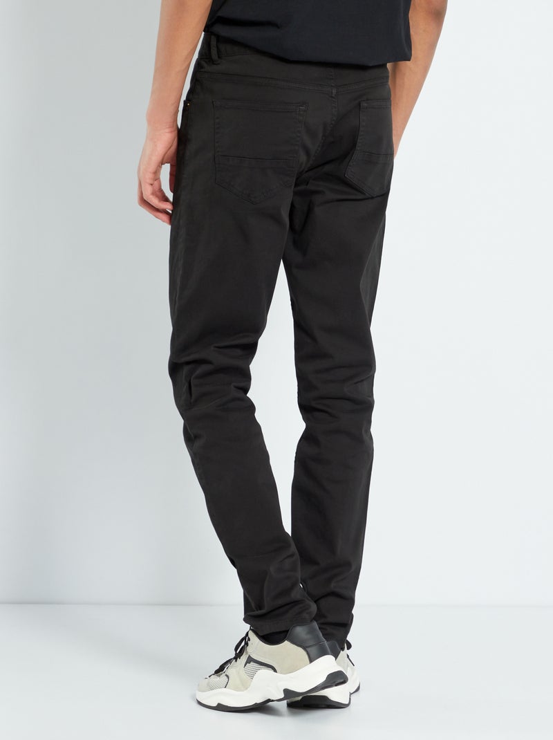 Pantalon slim L36 +1m90 noir - Kiabi