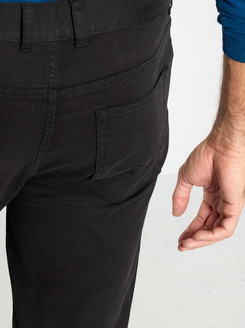 Pantalon slim L36 +1m90 noir - Kiabi