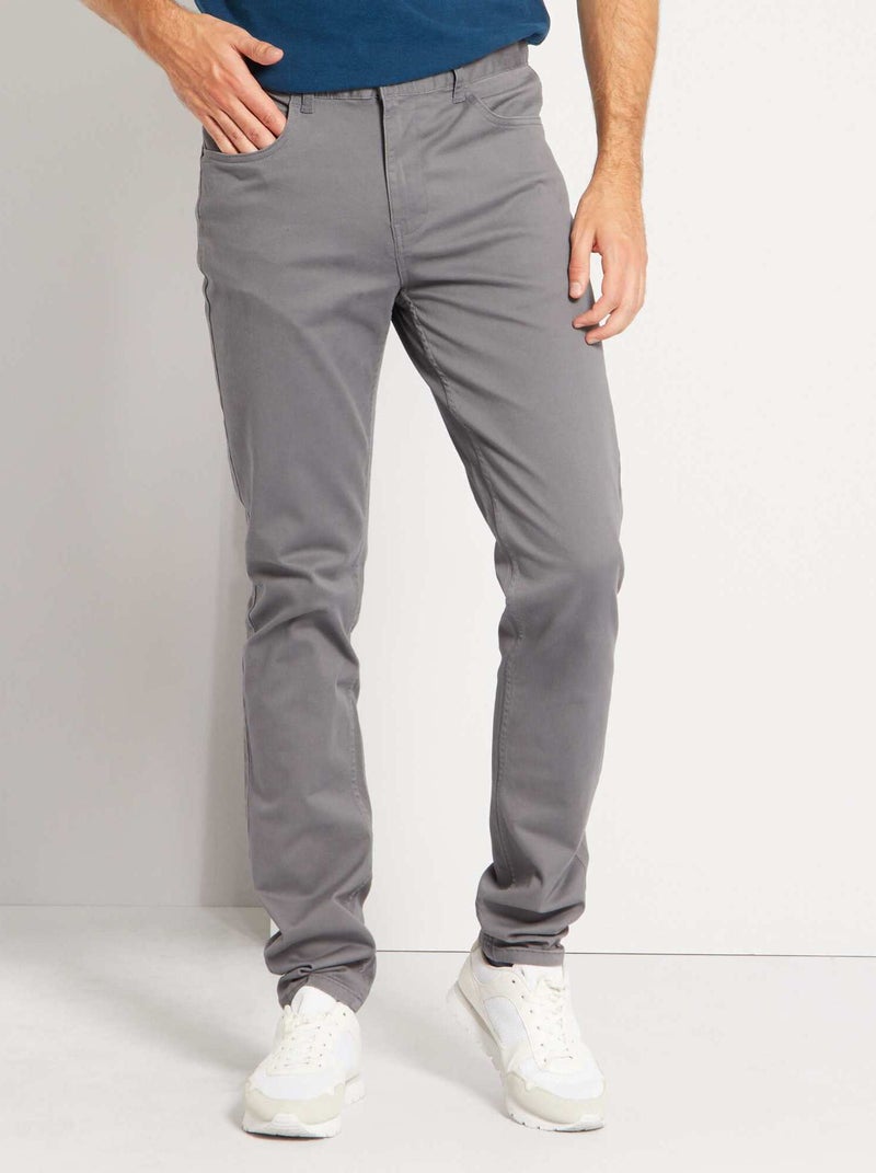 Pantalon slim L38 + de 2m Gris - Kiabi
