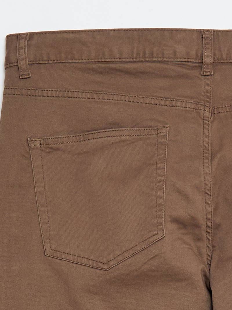 Pantalon slim L38 + de 2m Marron - Kiabi