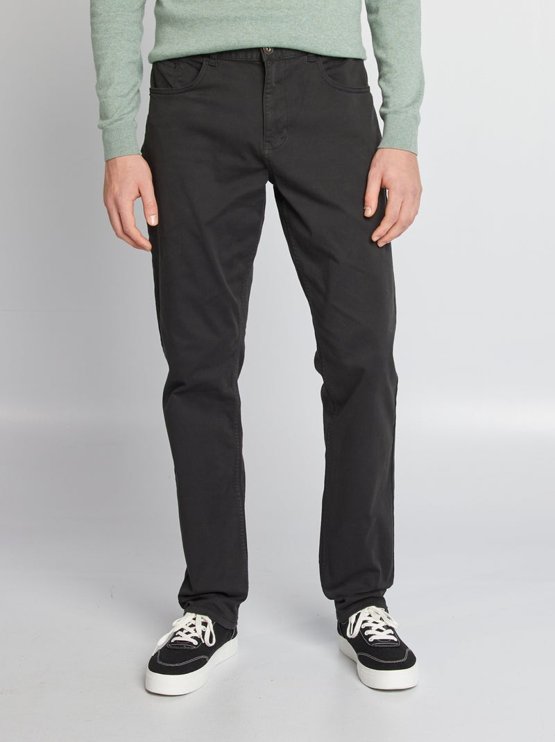Pantalon slim L38 + de 2m noir - Kiabi