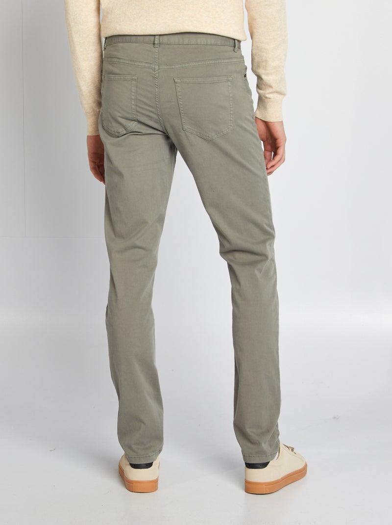 Pantalon slim L38 + de 2m Vert - Kiabi