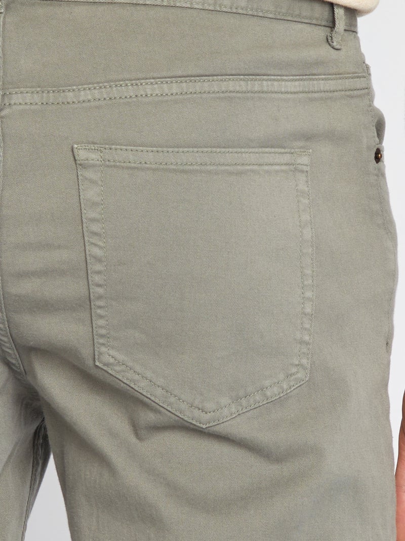 Pantalon slim L38 + de 2m Vert - Kiabi