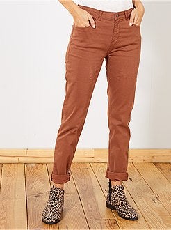 Pantalon slim multipoches - Kiabi