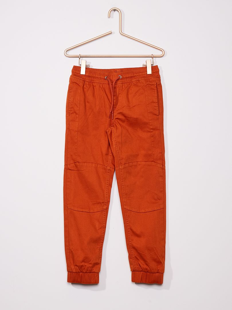 Pantalon slim orange - Kiabi