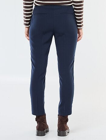 Pantalon slim pour femme uni à taille standard