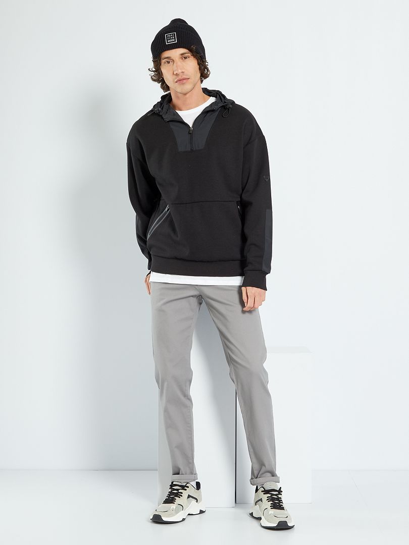Pantalon slim taille élastiquée - gris - Kiabi - 20.00€