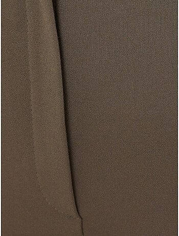 Pantalon slim taille haute avec fermeture zippée