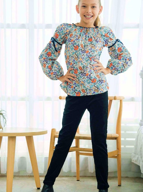 Pantalon Slim Velours    MORGAN - La Faute à Voltaire - Kiabi