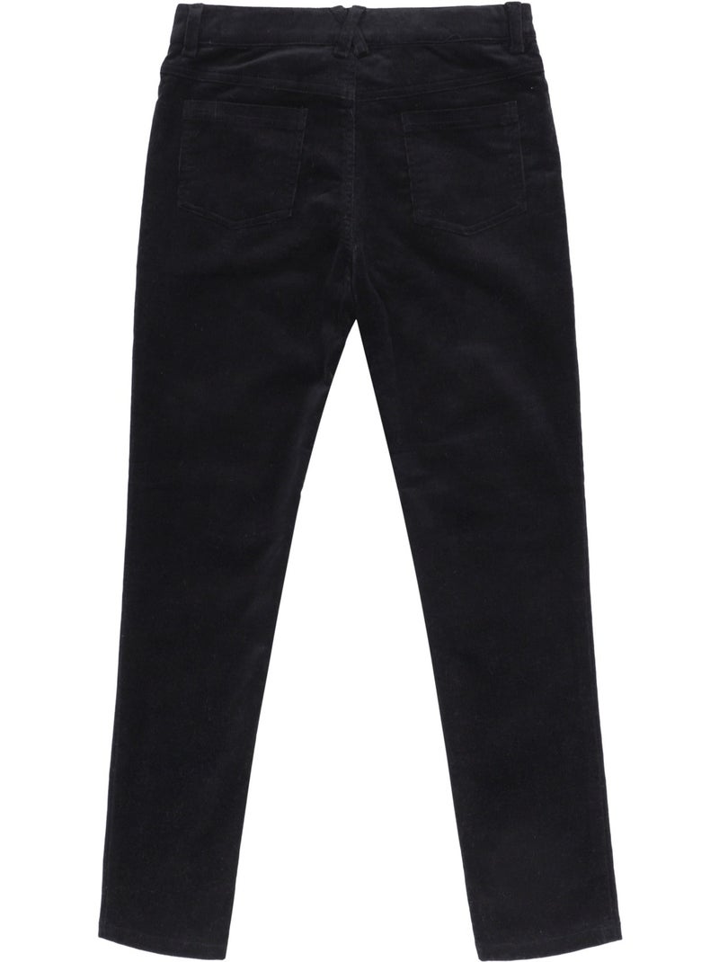 Pantalon Slim Velours    MORGAN - La Faute à Voltaire Noir - Kiabi