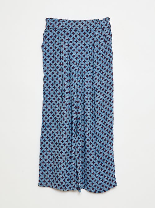 Pantalon smart léger wax - Kiabi