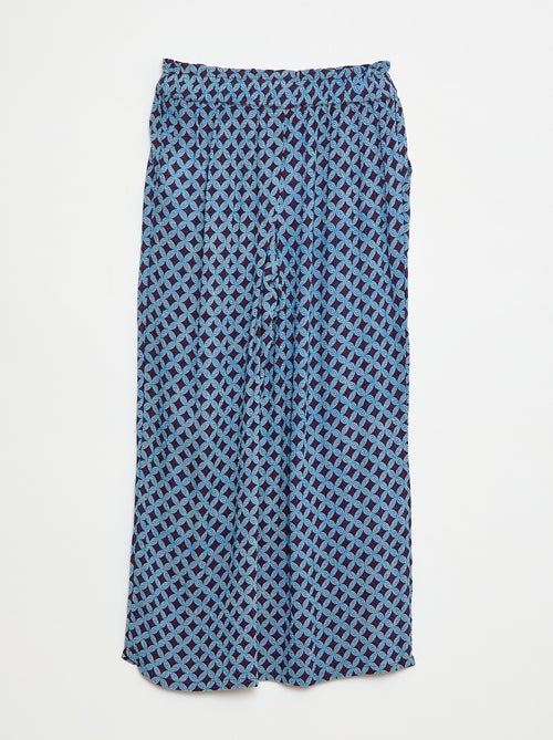 Pantalon smart léger wax - Kiabi