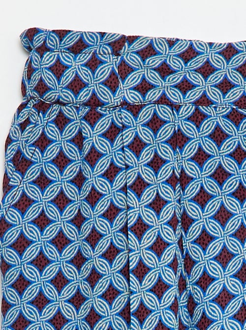 Pantalon smart léger wax - Kiabi