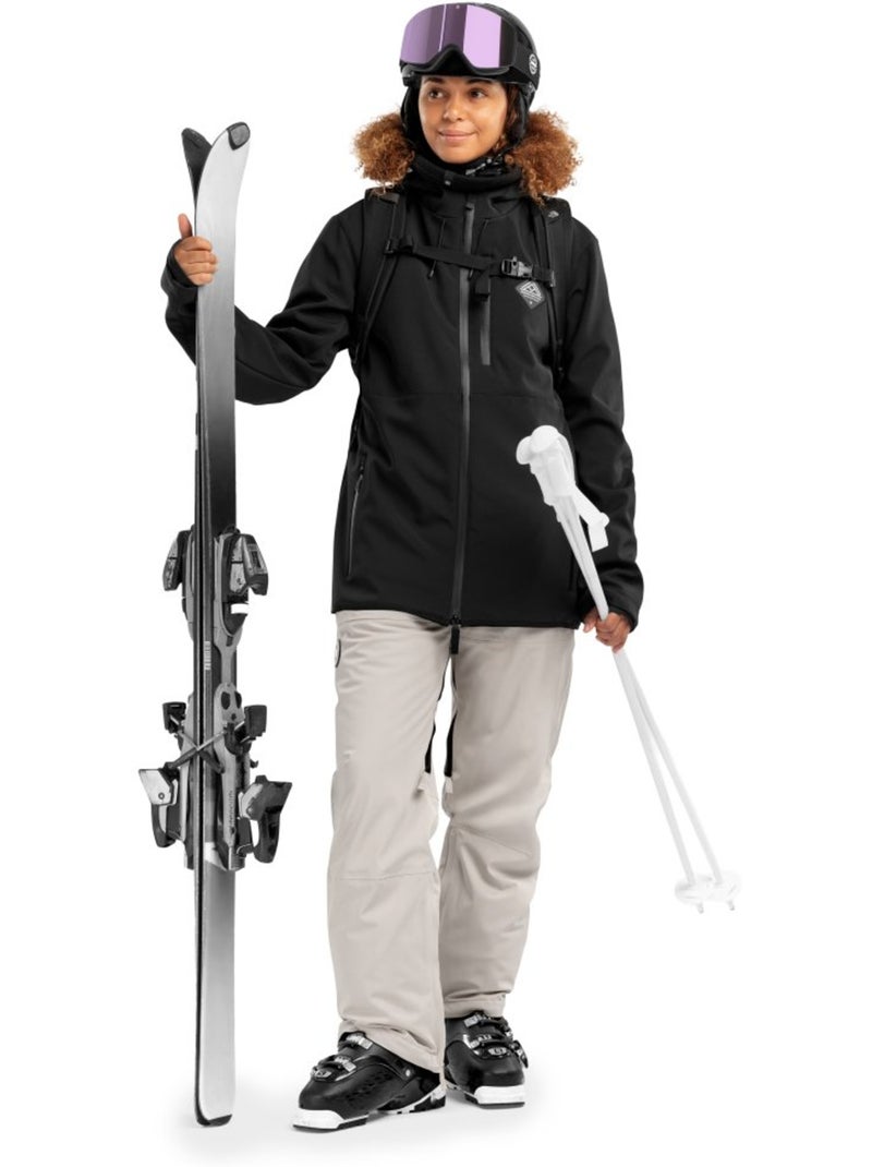 Pantalon snowboard femme sports d'hiver femme p1-w groot Beige - Kiabi